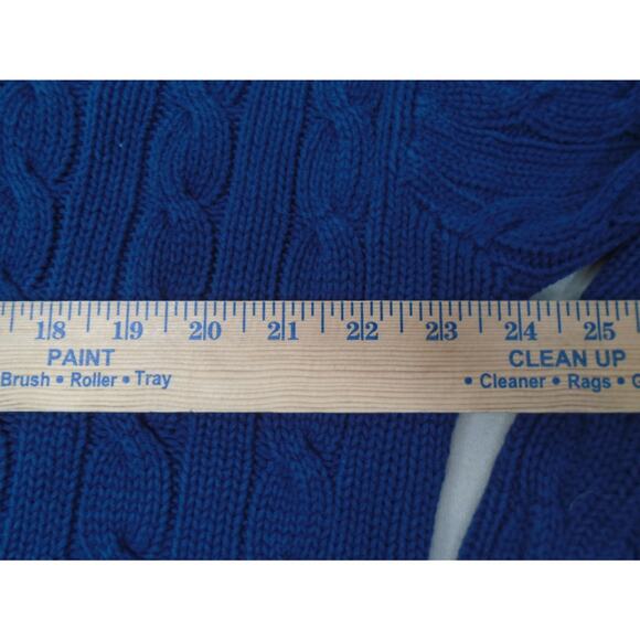 VTG Pebble Beach Men's L Cable Knit Varsity Sweater Chunky Golf Preppy Grandpa - Picture 5 of 9